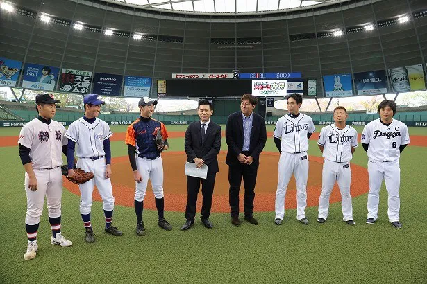 「野球対決」では、秋山翔吾選手らが天才中学生ピッチャーに対する