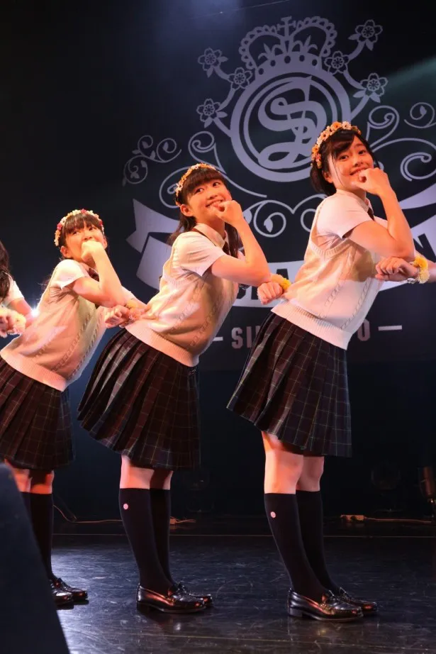 夜公演では岡崎百々子（中央）プロデュースによる「SSD（さくら学院スーパーダンスユニット）」が初登場！