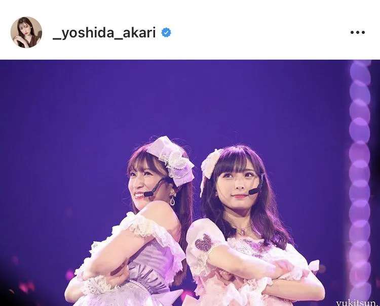 ※吉田朱里オフィシャルInstagram(_yoshida_akari)のスクリーンショット