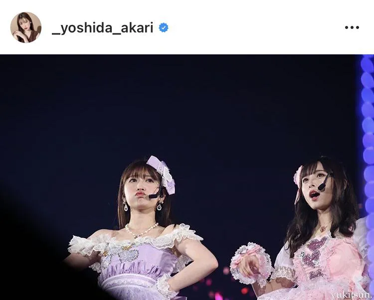 ※吉田朱里オフィシャルInstagram(_yoshida_akari)のスクリーンショット