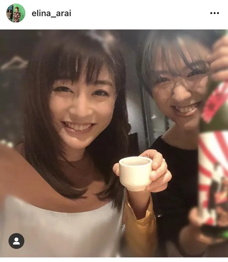 新井恵理那オフィシャルInstagram(elina_arai)のスクリーンショット