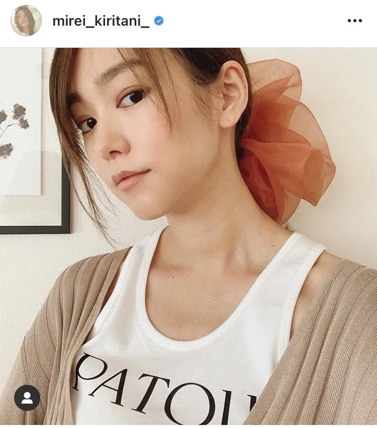 ※桐谷美玲オフィシャルInstagram(mirei_kiritani_)のスクリーンショット