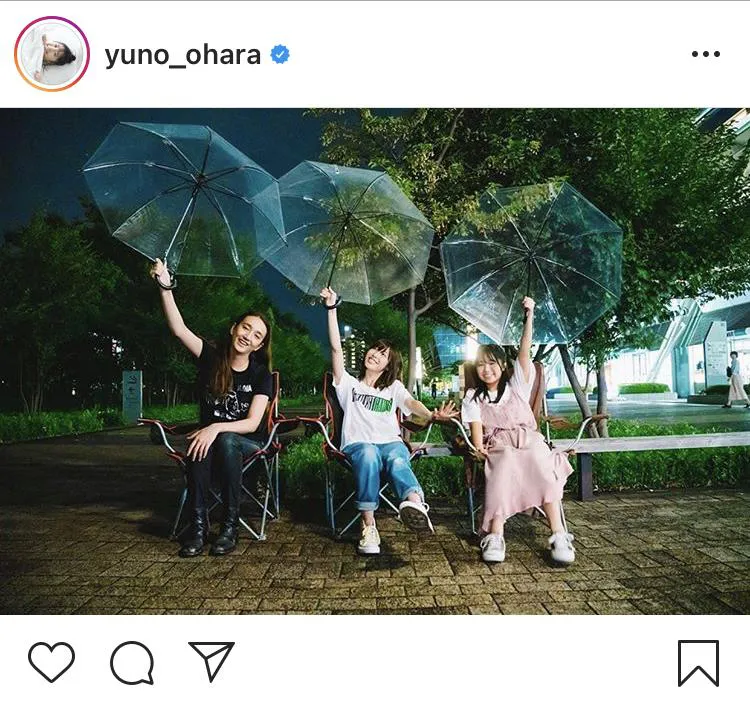 ※画像は大原優乃(yuno_ohara)公式Instagramのスクリーンショット