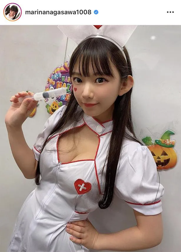 画像 合法ロリ巨乳 長澤茉里奈のセクシー過ぎるナース姿に いたずらされたい 注射してください 3 26 Webザテレビジョン