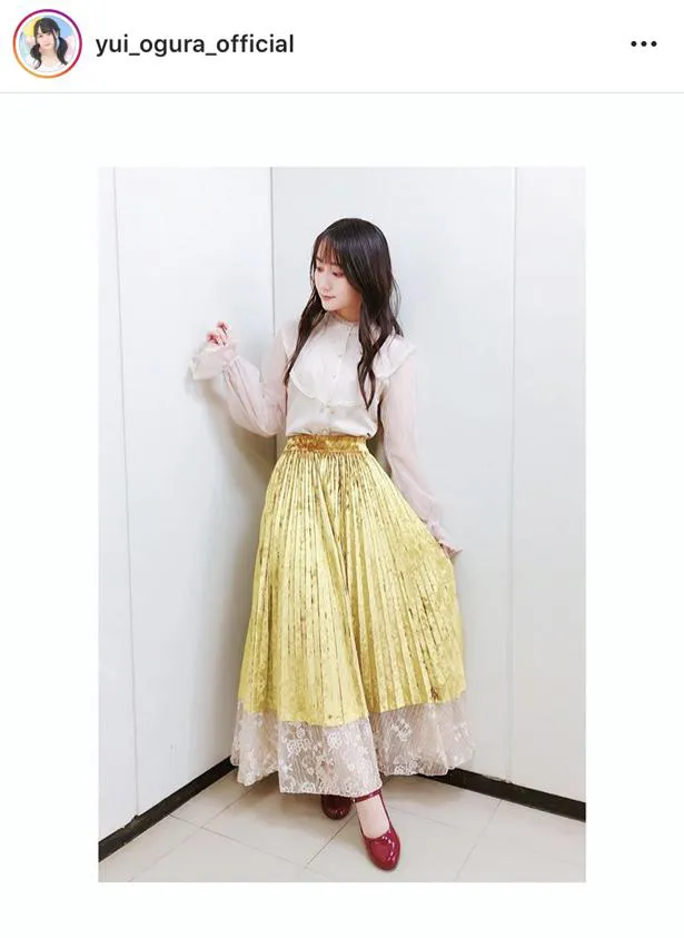 ※画像は、小倉唯(yui_ogura_official)オフィシャルInstagramのスクリーンショット