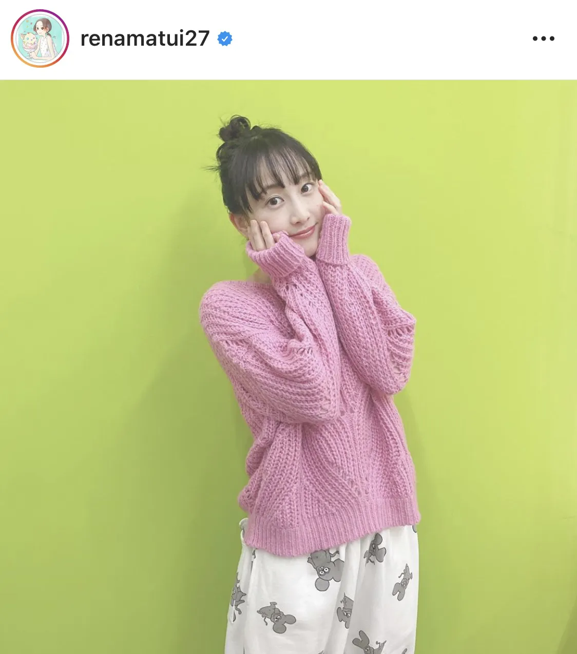 ※松井玲奈公式Instagram(renamatui27)より