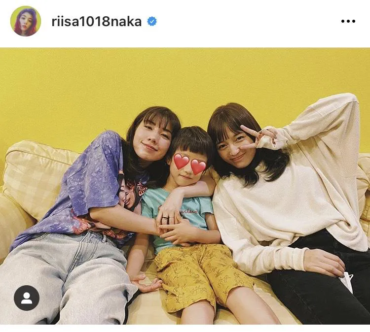 ※仲里依紗オフィシャルInstagram(riisa1018naka)のスクリーンショット