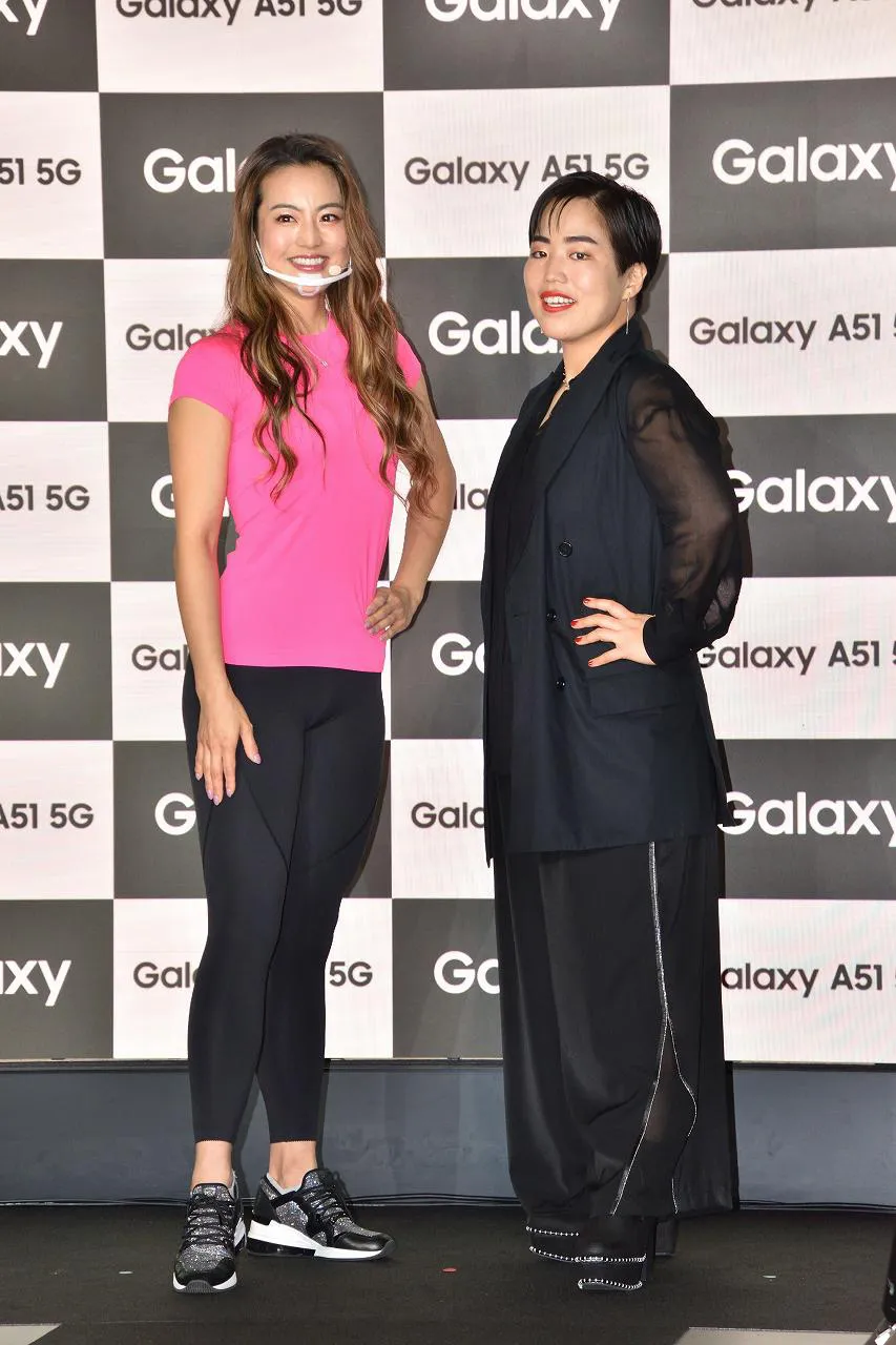 「Galaxy A51 5G “4cm美“モデル就任式」より