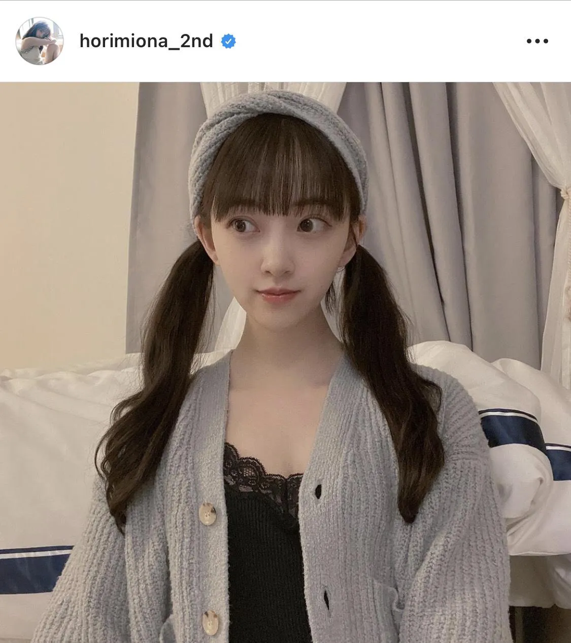 ※堀未央奈公式Instagram(horimiona_2nd)より