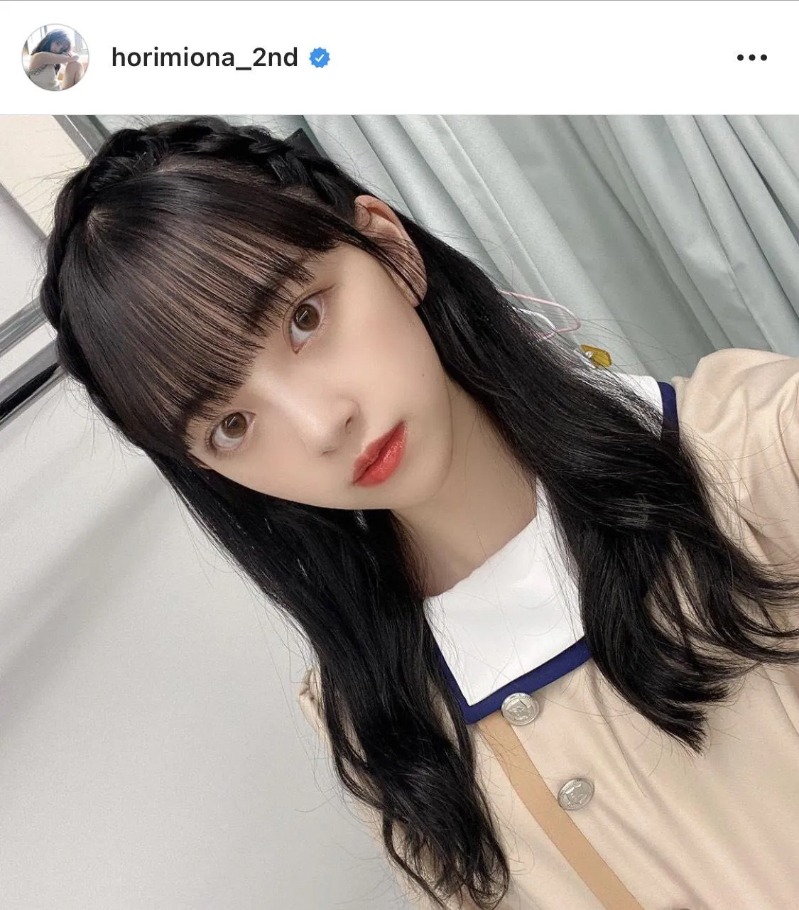 ※堀未央奈公式Instagram(horimiona_2nd)より