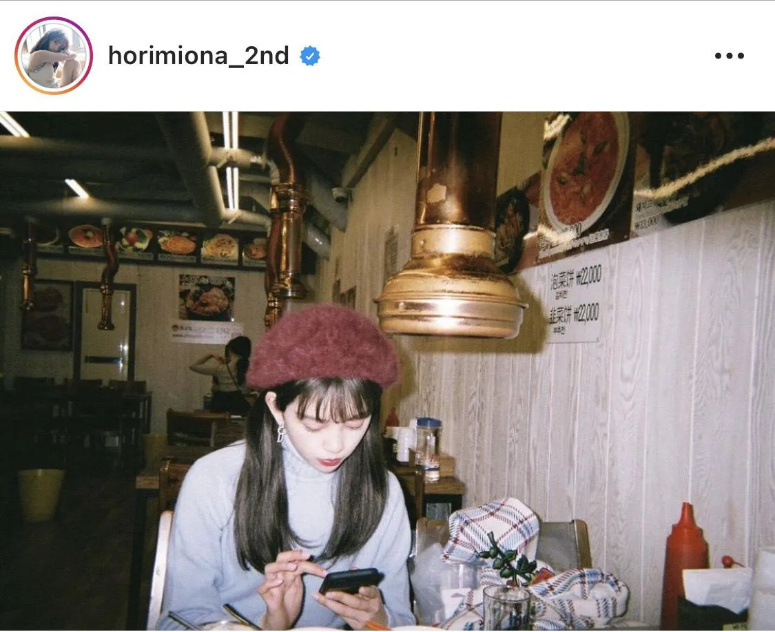 ※堀未央奈公式Instagram(horimiona_2nd)より