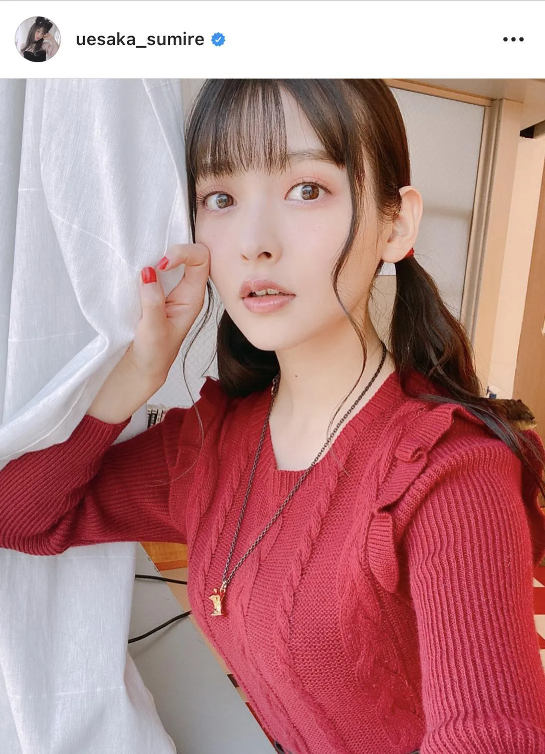 ※上坂すみれオフィシャルInstagram(uesaka_sumire)のスクリーンショット