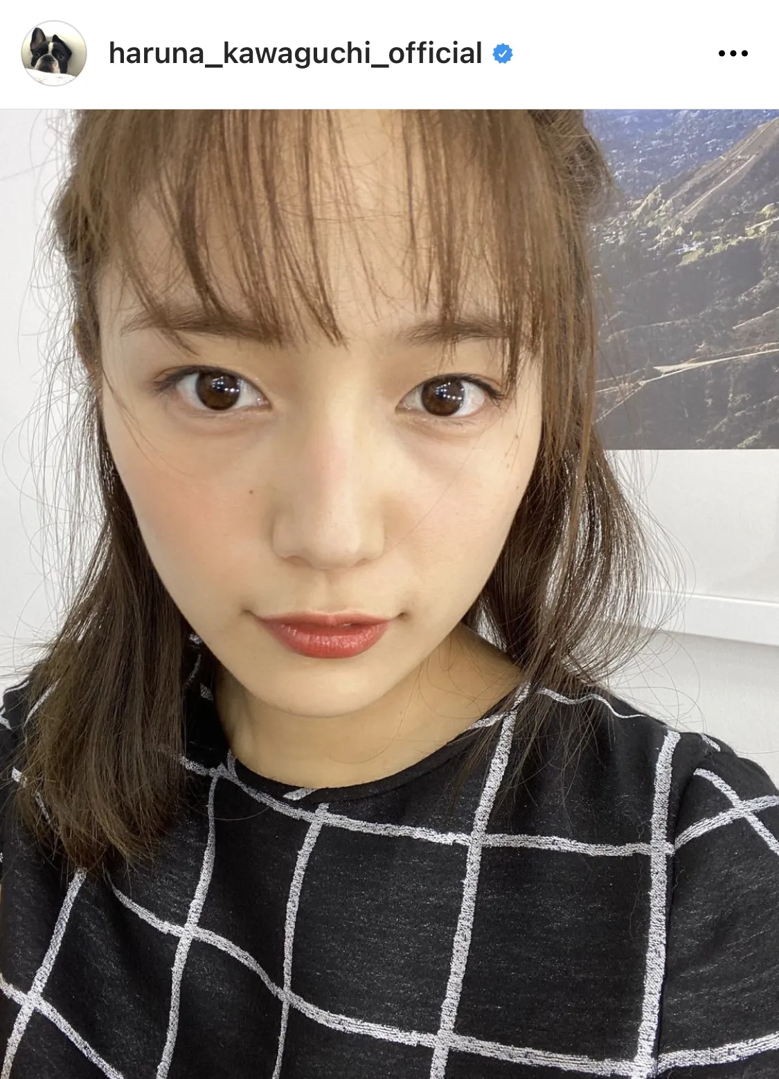 ※川口春奈の公式Instagram(haruna_kawaguchi_official)より