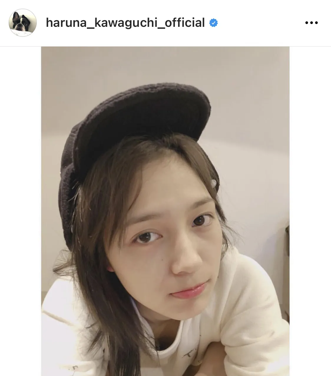 ※川口春奈の公式Instagram(haruna_kawaguchi_official)より