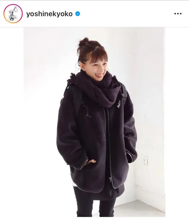 画像 芳根京子 彼女感溢れるオフshotで冬のブラックコーデ披露 お洒落可愛い 彼女がこんな服装だったら 2 13 Webザテレビジョン