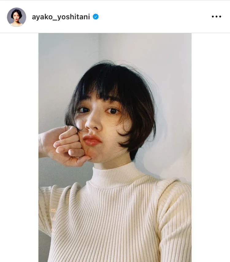 ※画像は吉谷彩子(ayako_yoshitani)オフィシャルInstagramのスクリーンショット