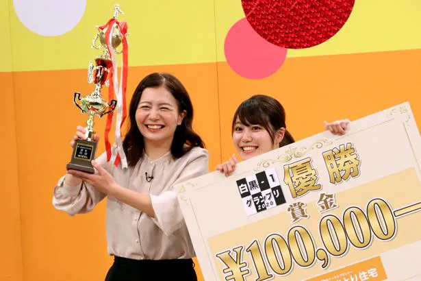 「白黒-1グランプリ2020」で優勝したターリーターキー