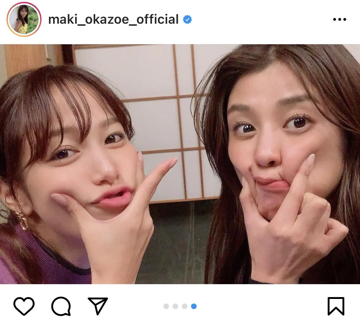 ※画像は岡副麻希(maki_okazoe_official)公式Instagramのスクリーンショット