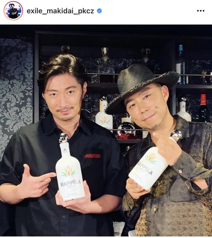 ※EXILE MAKIDAIオフィシャルInstagram(exile_makidai_pkcz)のスクリーンショット