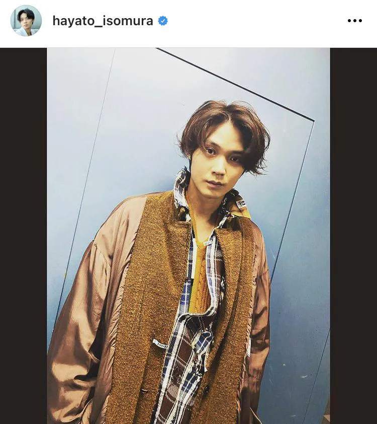 ※磯村勇斗公式Instagram(hayato_isomura)のスクリーンショット