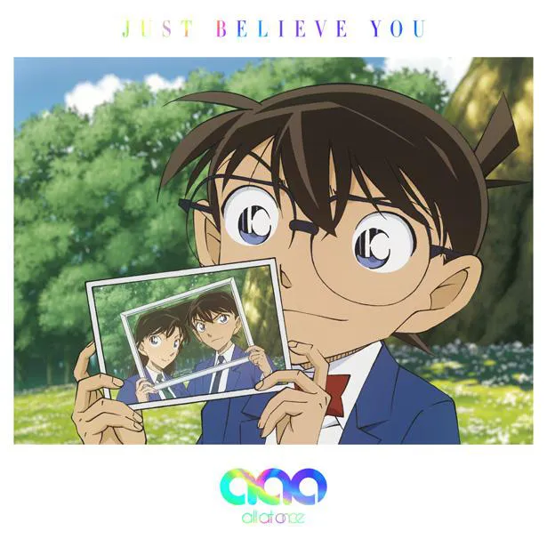 【写真を見る】デビューEP「JUST BELIEVE YOU」名探偵コナン盤は描き下ろしアニメ絵柄ジャケット仕様