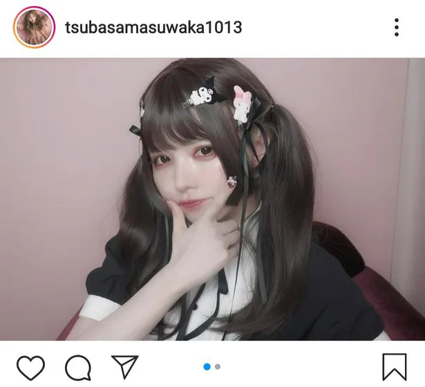 ※益若つばさ公式Instagram(tsubasamasuwaka1013)のスクリーンショット