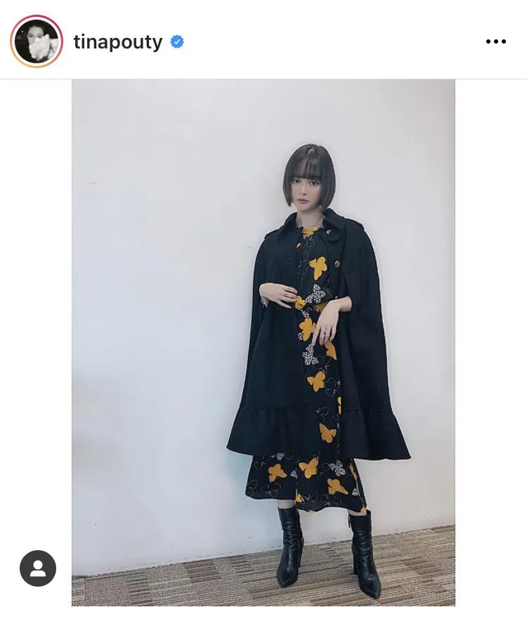 ※玉城ティナ公式Instagram(tinapouty)のスクリーンショット