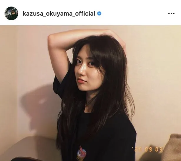 ※奥山かずさ公式Instagram( kazusa_okuyama_official)より