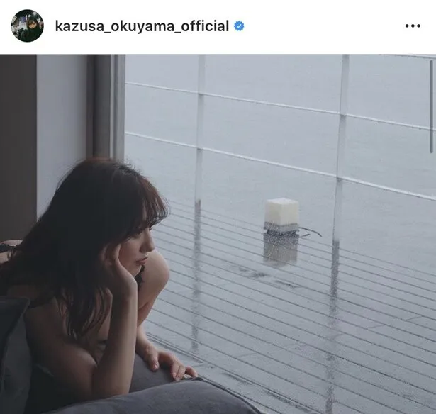 ※奥山かずさ公式Instagram( kazusa_okuyama_official)より