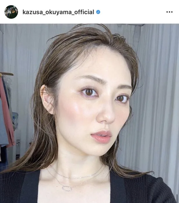 ※奥山かずさ公式Instagram( kazusa_okuyama_official)より