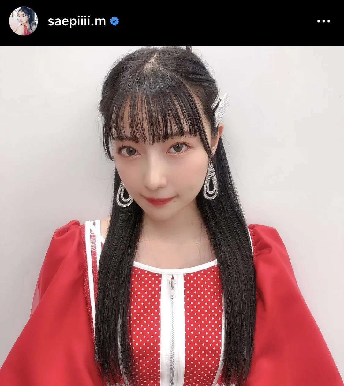 ※村瀬紗英オフィシャルInstagram(saepiiii.m)より