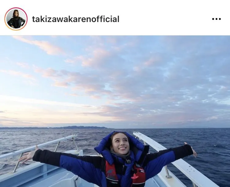 ※滝沢カレン公式Instagram(takizawakarenofficial)のスクリーンショット