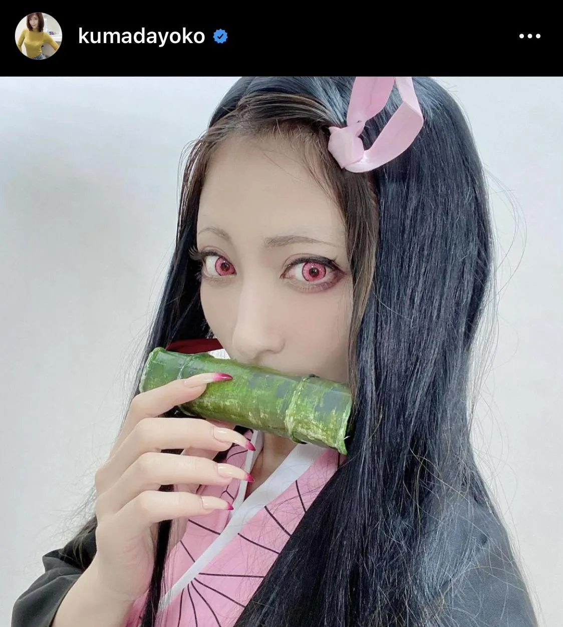 ※熊田曜子オフィシャルInstagram(kumadayoko)より