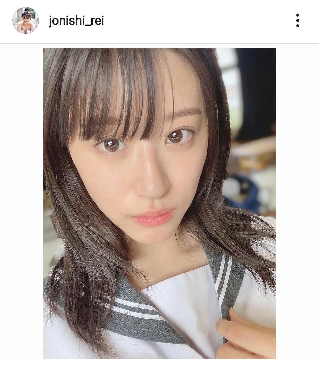 ※画像は上西怜(jonishi_rei)公式Instagramのスクリーンショット