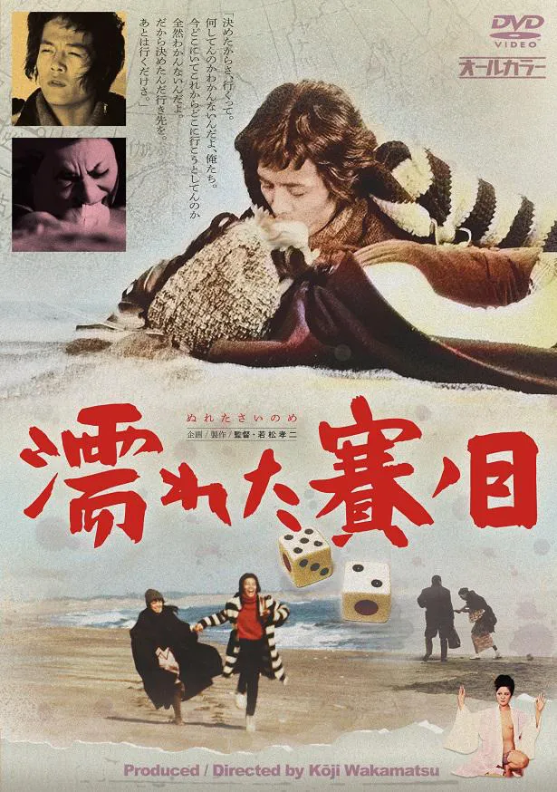DVDとして初めてソフト化される根津甚八の幻のデビュー作、若松孝二監督「濡れた賽ノ目」