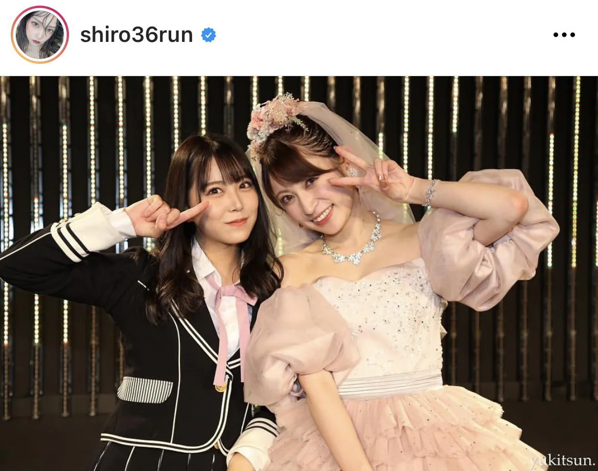 ※白間美瑠オフィシャルInstagram(shiro36run)のスクリーンショット