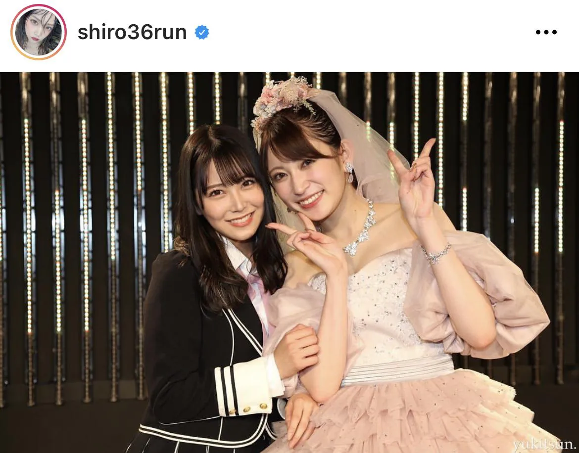 ※白間美瑠オフィシャルInstagram(shiro36run)のスクリーンショット