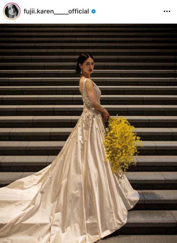 画像・写真 藤井夏恋、“美背中”際立つウェディングドレスSHOTにファン
