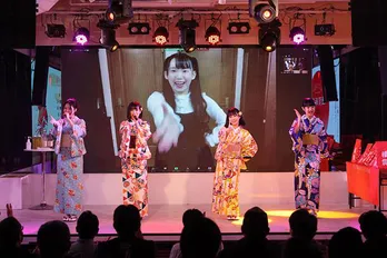 <九州女子翼>新春初の東京遠征で艶やかな晴れ着披露