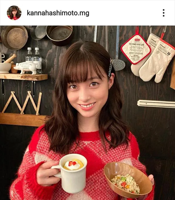 ※橋本環奈＆井手上漠マネージャーInstagram(kannnahashimoto.mg)スクリーンショット