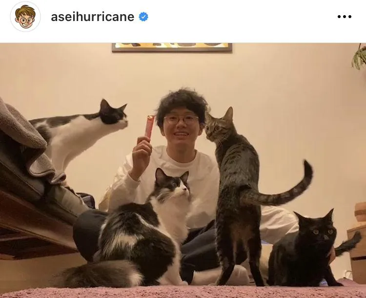 ※ミキ・亜生公式Instagram(aseihurricane)のスクリーンショット
