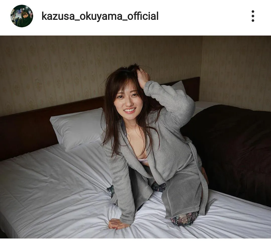 ※画像は奥山かずさ(kazusa_okuyama_official)公式Instagramのスクリーンショット
