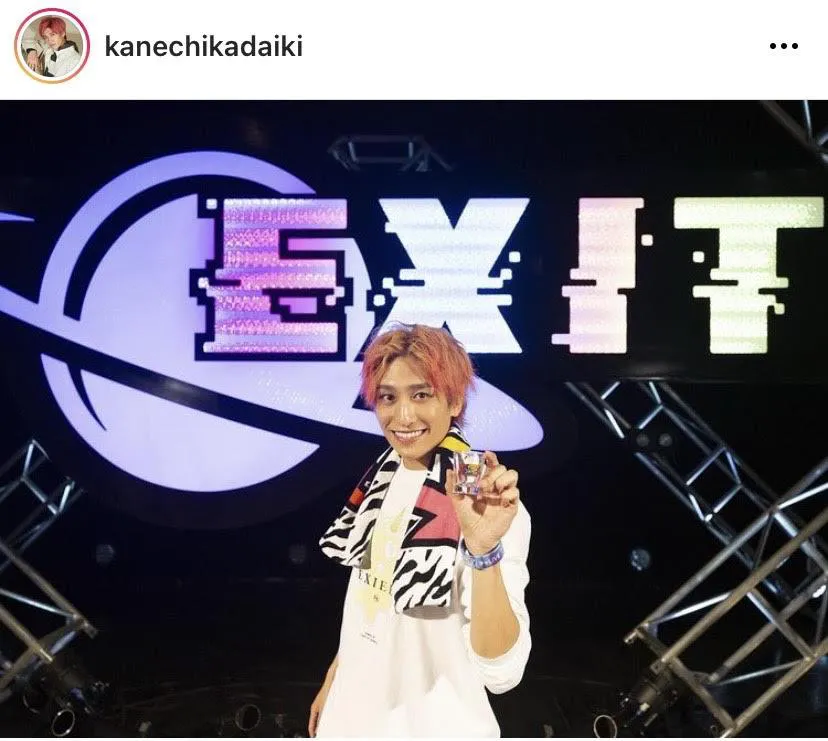 ※画像はEXIT・兼近大樹オフィシャルInstagram(kanechikadaiki)のスクリーンショット