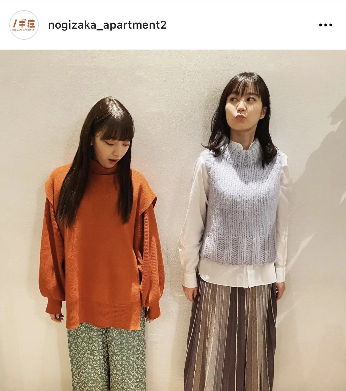 ※「乃木坂毎月劇場」公式Instagram(nogizaka_apartment2)のスクリーンショット