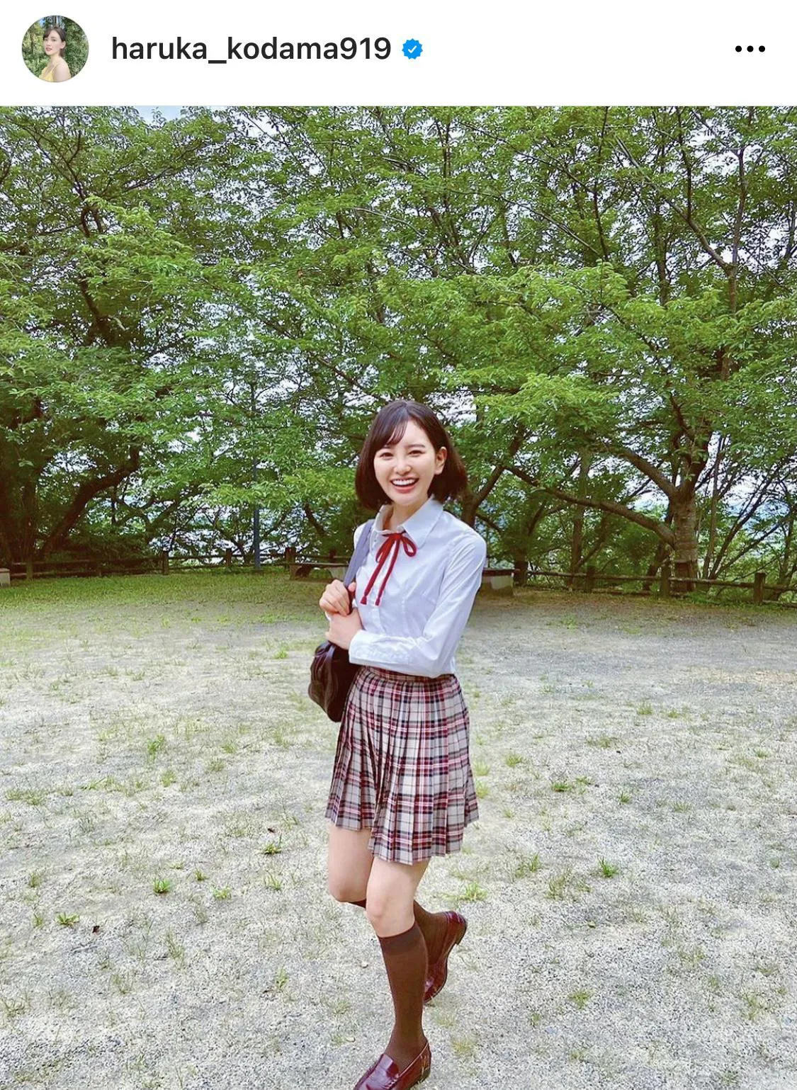 制服姿が可憐な兒玉遥