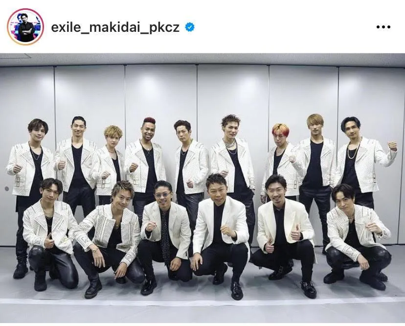 ※EXILE MAKIDAIオフィシャルInstagram(exile_makidai_pkcz)のスクリーンショット