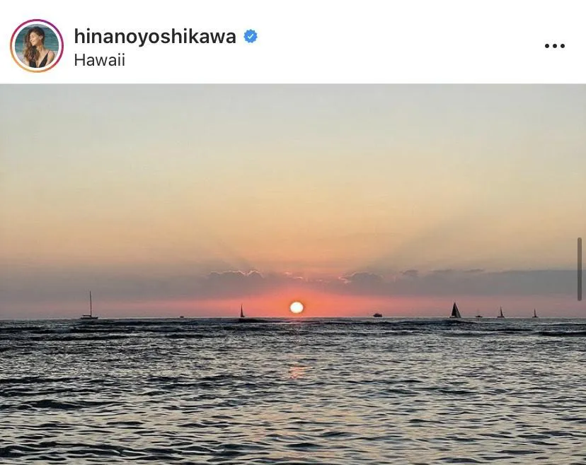 ※吉川ひなの公式instagram(hinanoyoshikawa)より