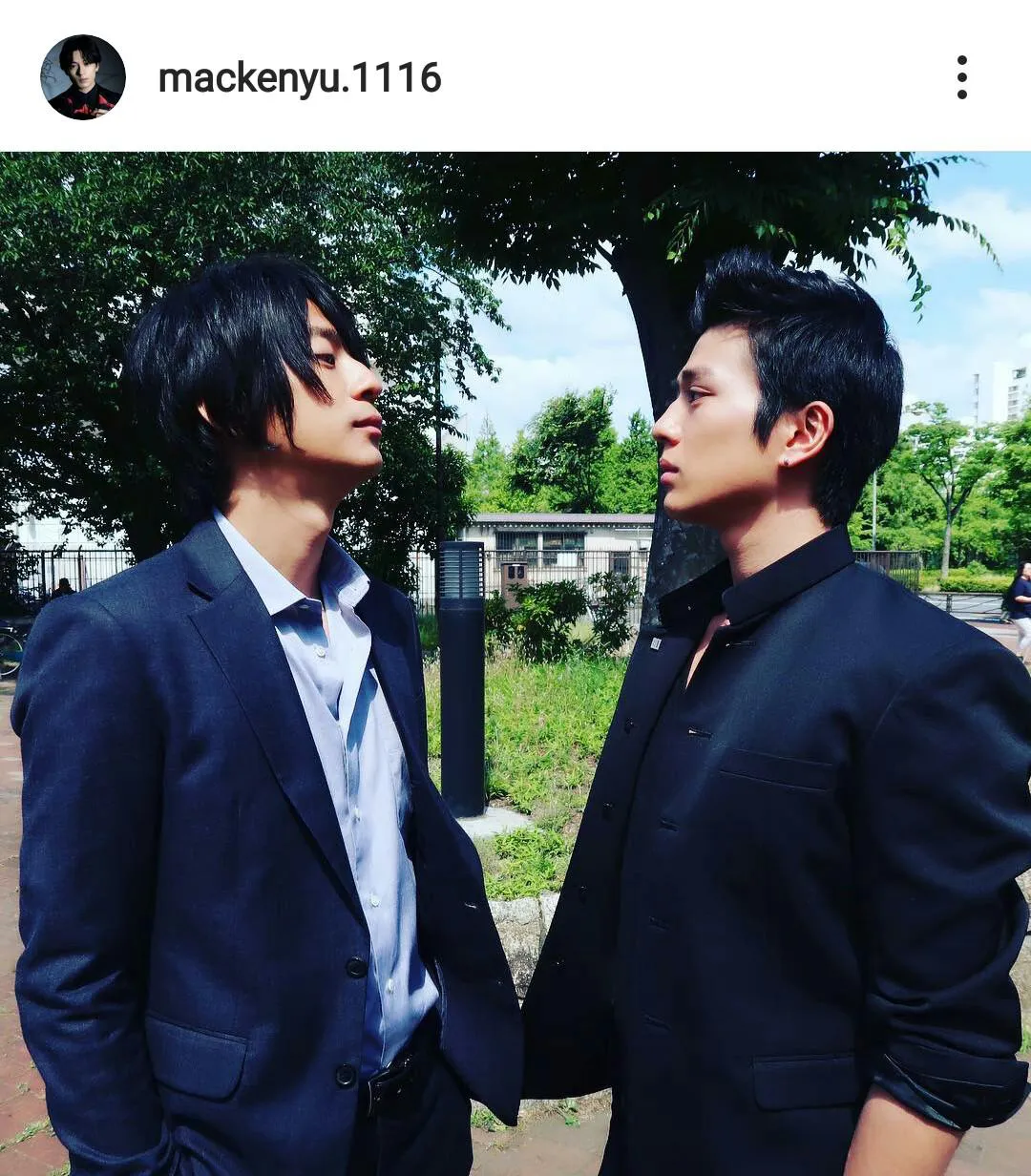 ※新田真剣佑オフィシャルInstagram(mackenyu.1116)のスクリーンショット