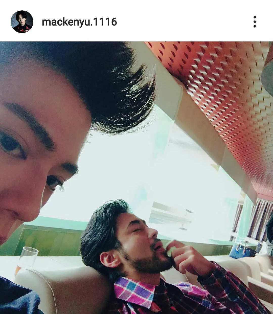 ※新田真剣佑オフィシャルInstagram(mackenyu.1116)のスクリーンショット