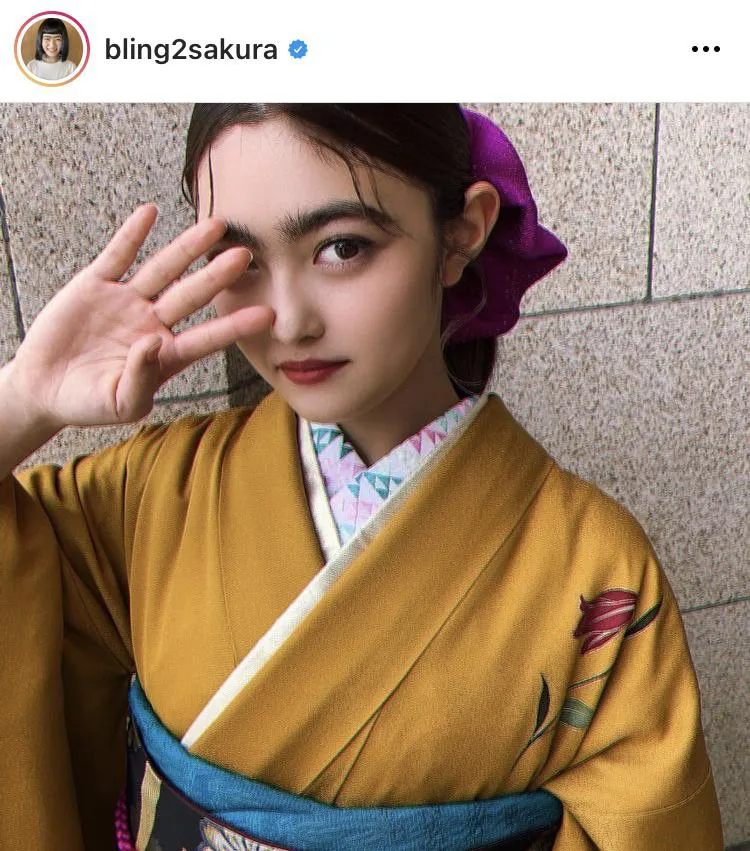 ※井上咲楽公式Instagram(bling2sakura)より